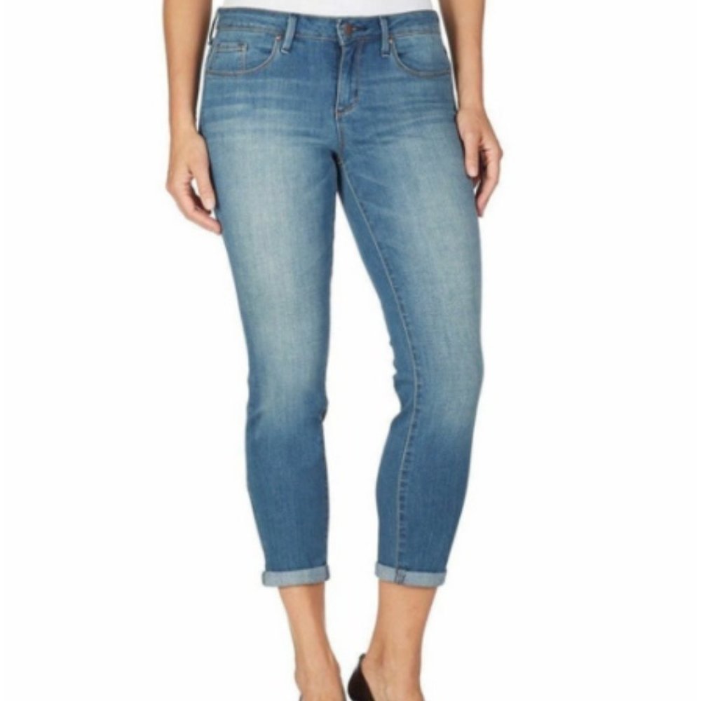 JESSICA SIMPSON ROLLED CROP SKINNY DENIM JEANS 27